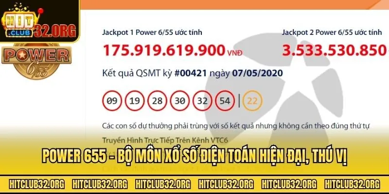 Power 655 - Bộ môn xổ số điện toán hiện đại, thú vị