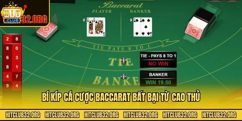 Bí kíp cá cược baccarat bất bại từ cao thủ